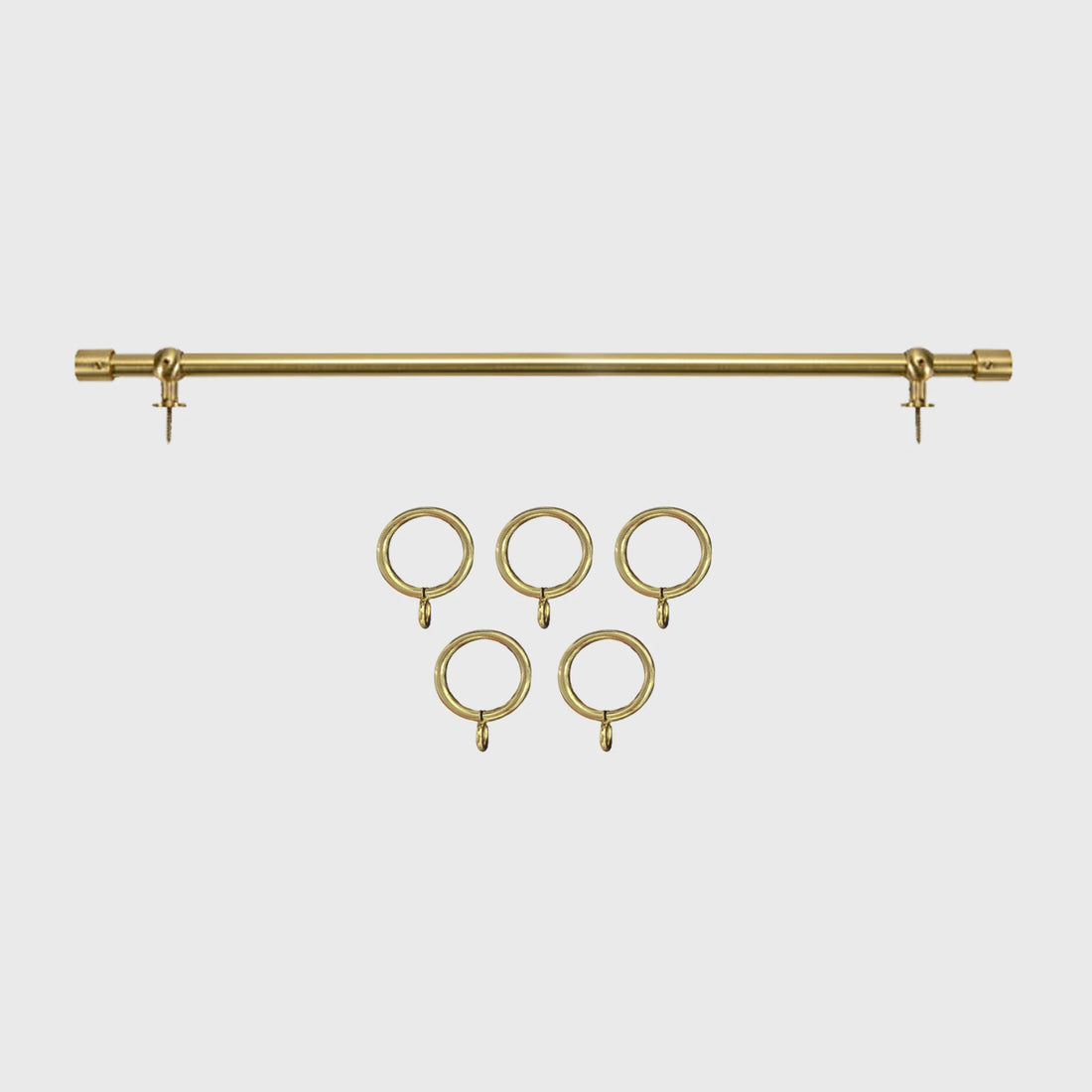 Dylan Cafe Curtain Rods with Rings