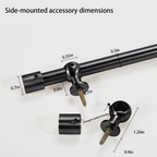 Dylan Cafe Curtain Rods with Rings