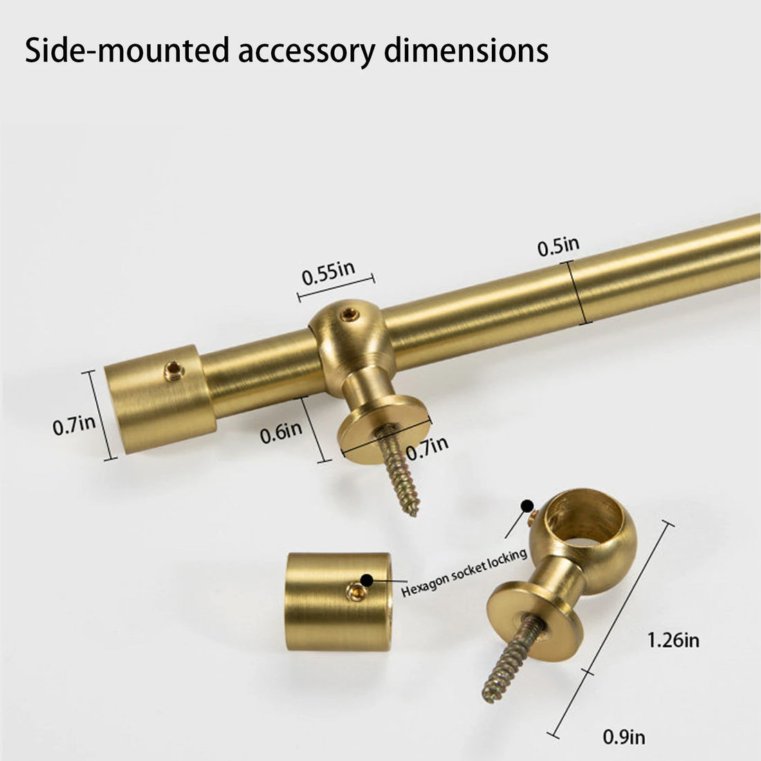 Dylan Cafe Curtain Rods with Rings