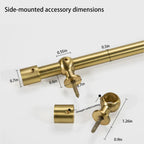 Dylan Cafe Curtain Rods with Rings