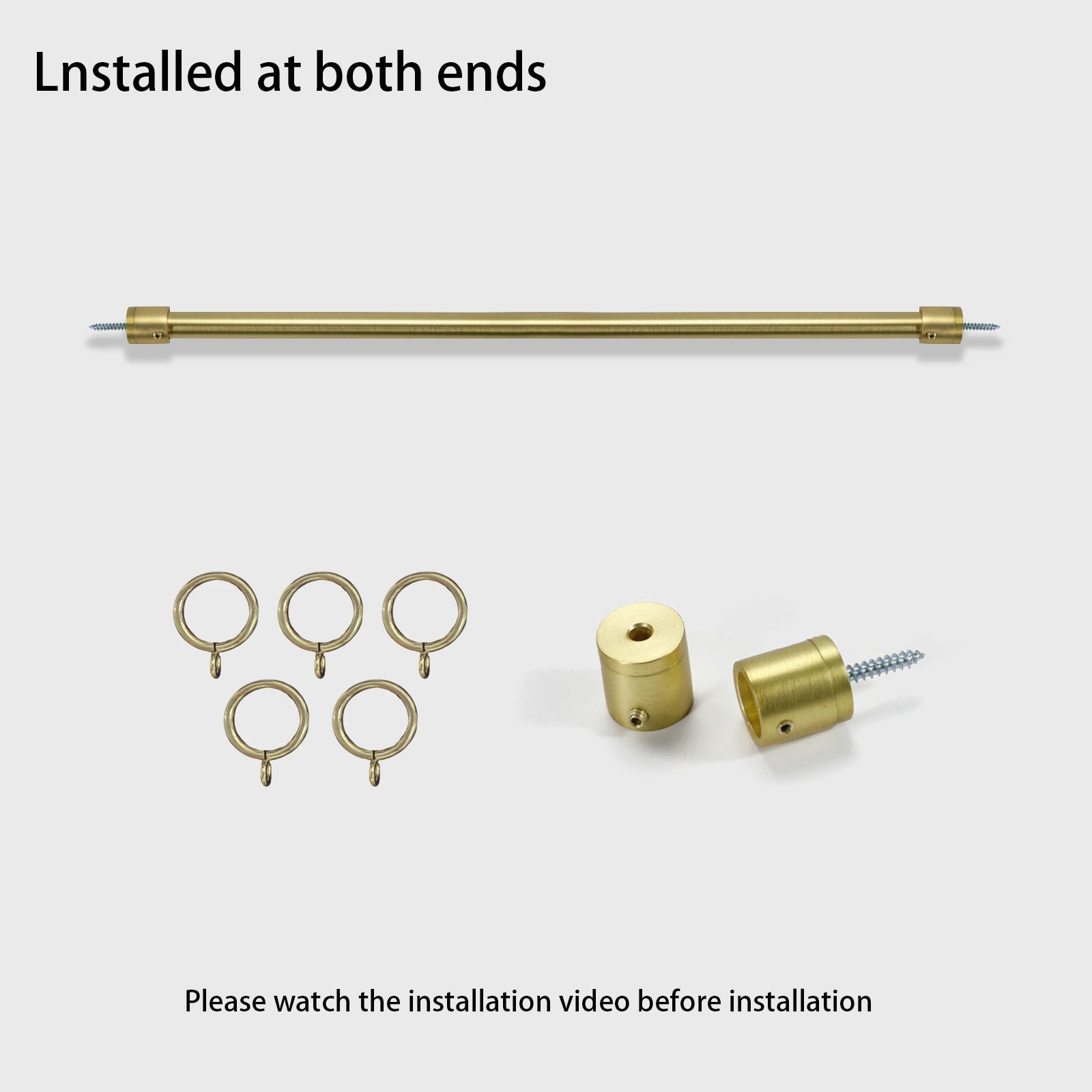 Dylan Cafe Curtain Rods with Rings