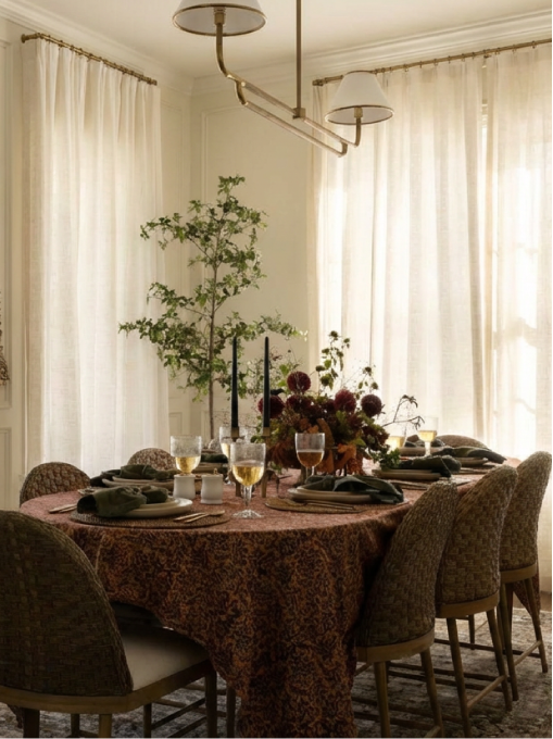 Effect of Cotton Curtains in the living room