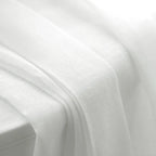 Fern Extra Long & Wide Cotton Semi Sheer Curtains (White Fabric Details)3
