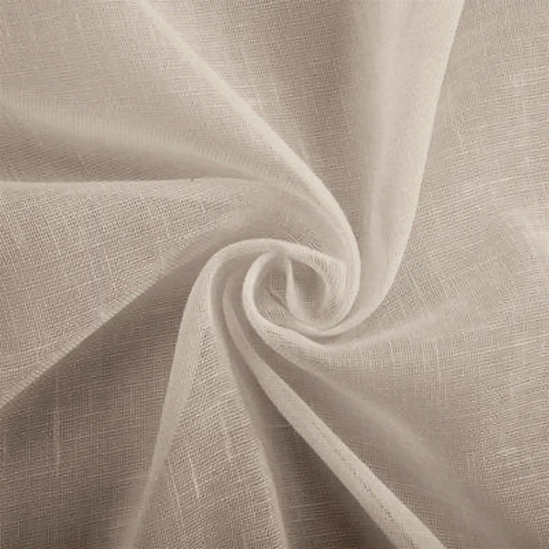 Fern Extra Long & Wide Cotton Semi Sheer Curtains Gray Fabric Display1