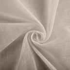 Fern Extra Long & Wide Cotton Semi Sheer Curtains Gray Fabric Display1