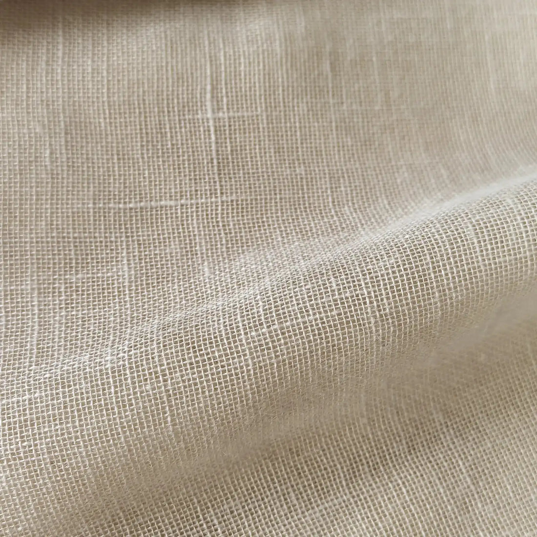 Fern Extra Long & Wide Cotton Semi Sheer Curtains Gray Fabric Display3