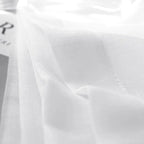Fern Extra Long & Wide Cotton Semi Sheer Curtains (White Fabric Details)2