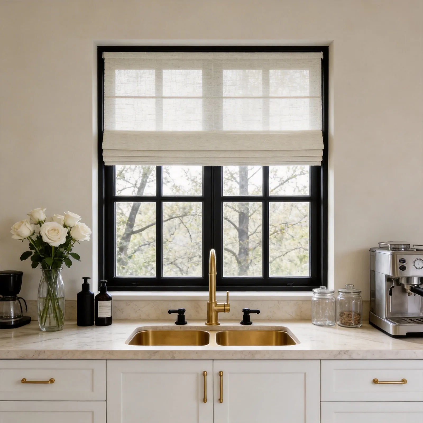 Fiona Semi Sheer Roman Shades