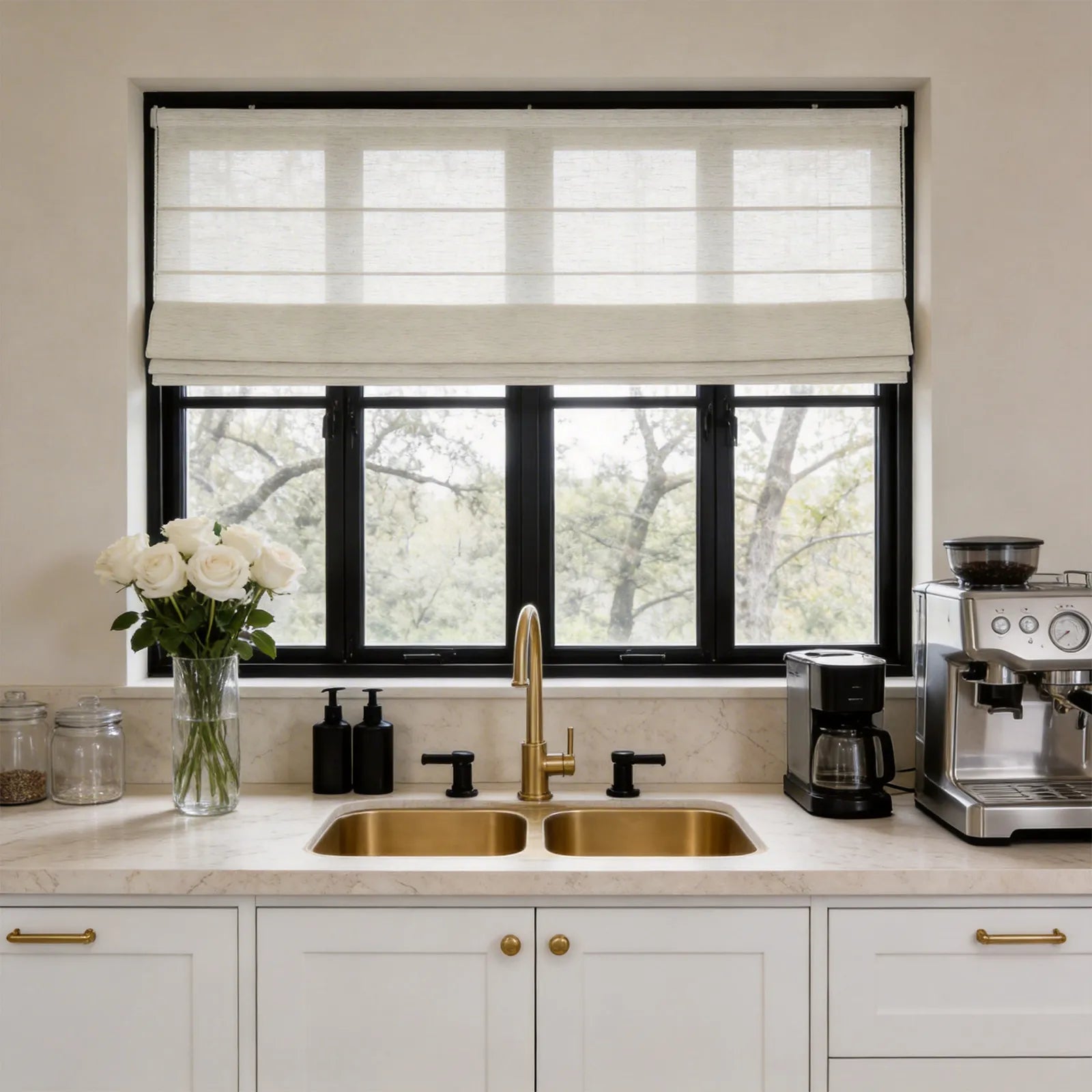 Fiona Semi Sheer Roman Shades