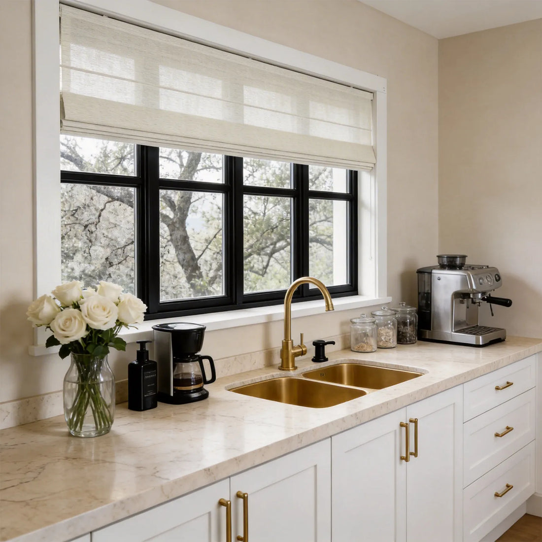 Fiona Semi Sheer Roman Shades
