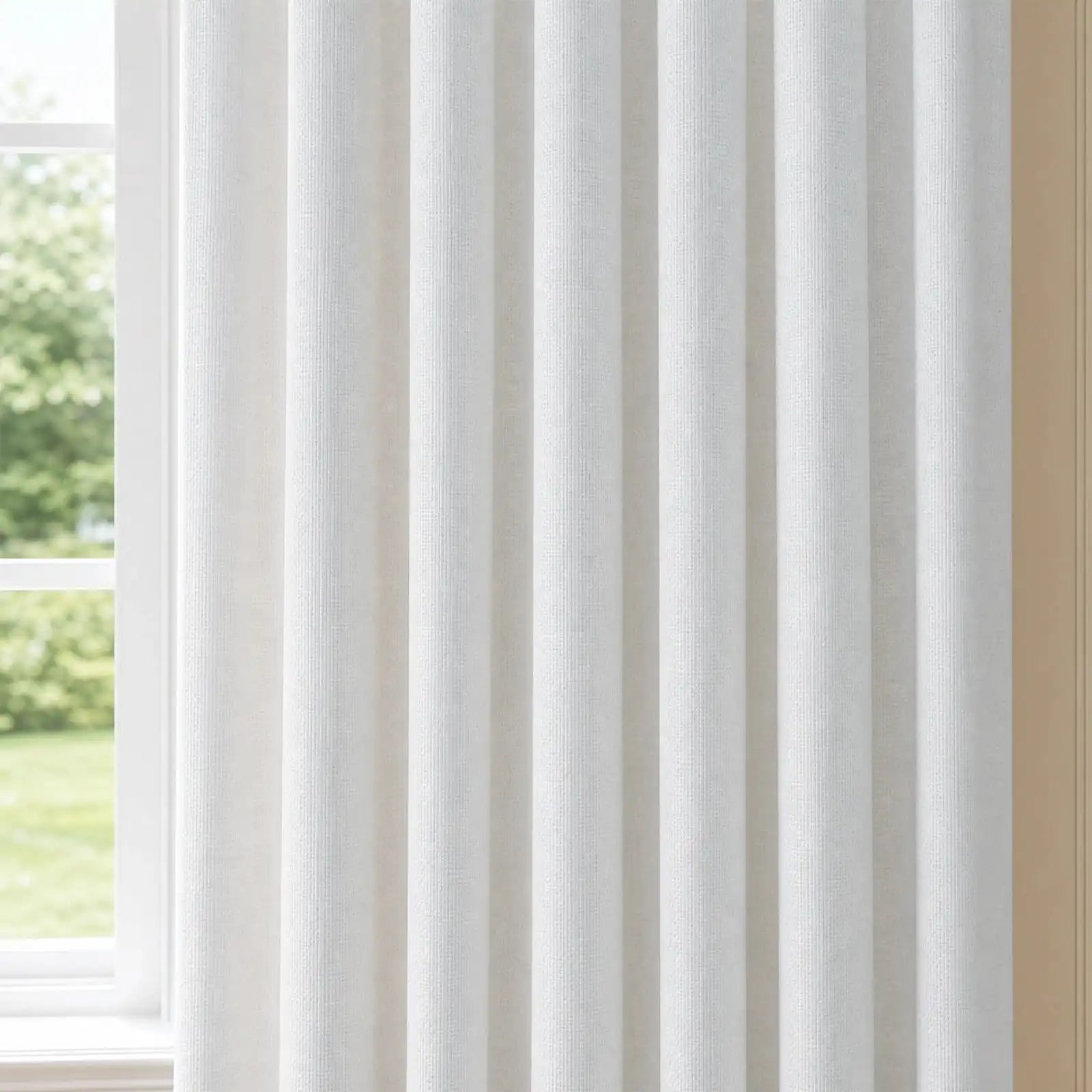 Gavin 100% Blackout Linen Look Curtains