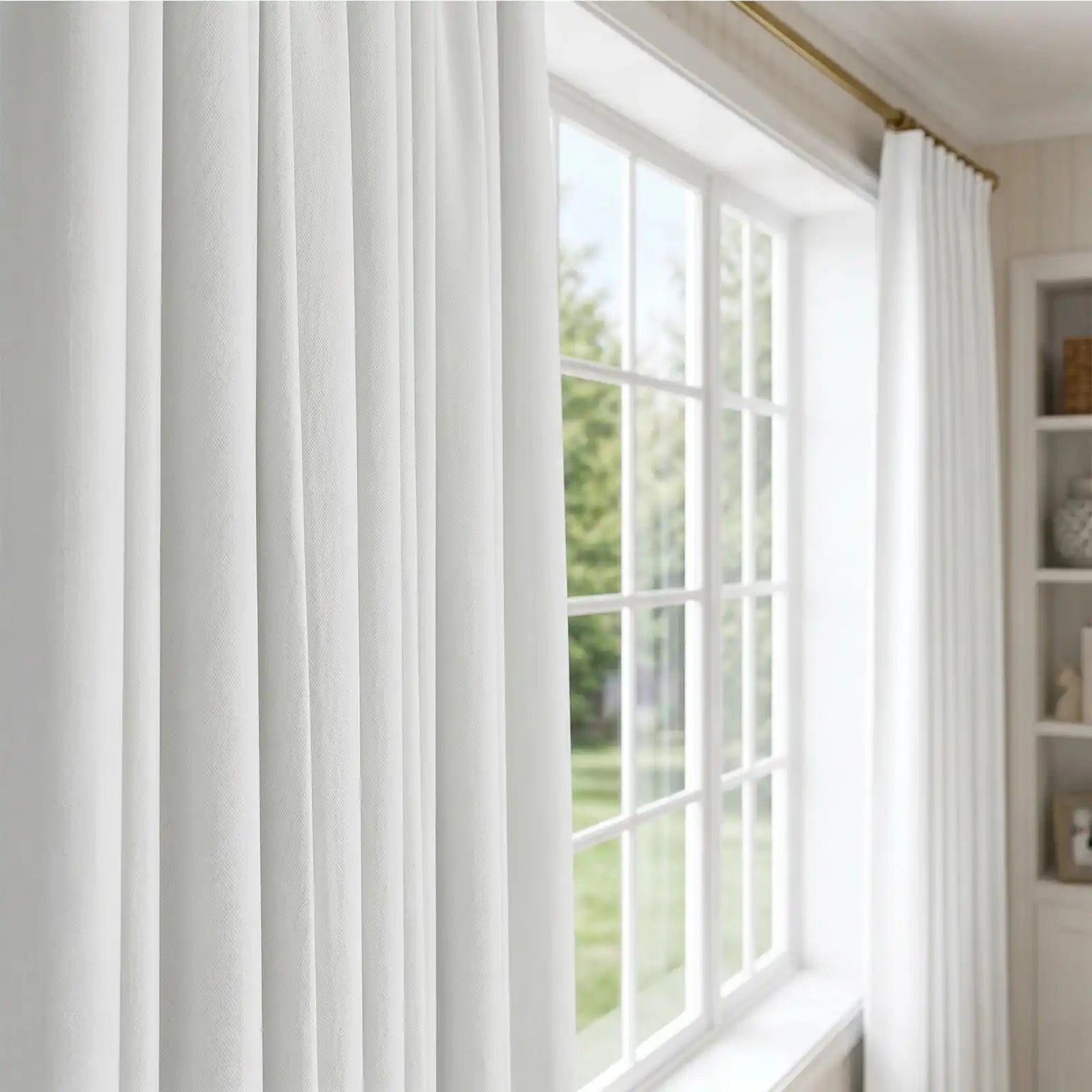Gavin 100% Blackout Linen Look Curtains