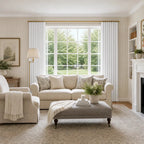 Gavin 100% Blackout Linen Look Curtains