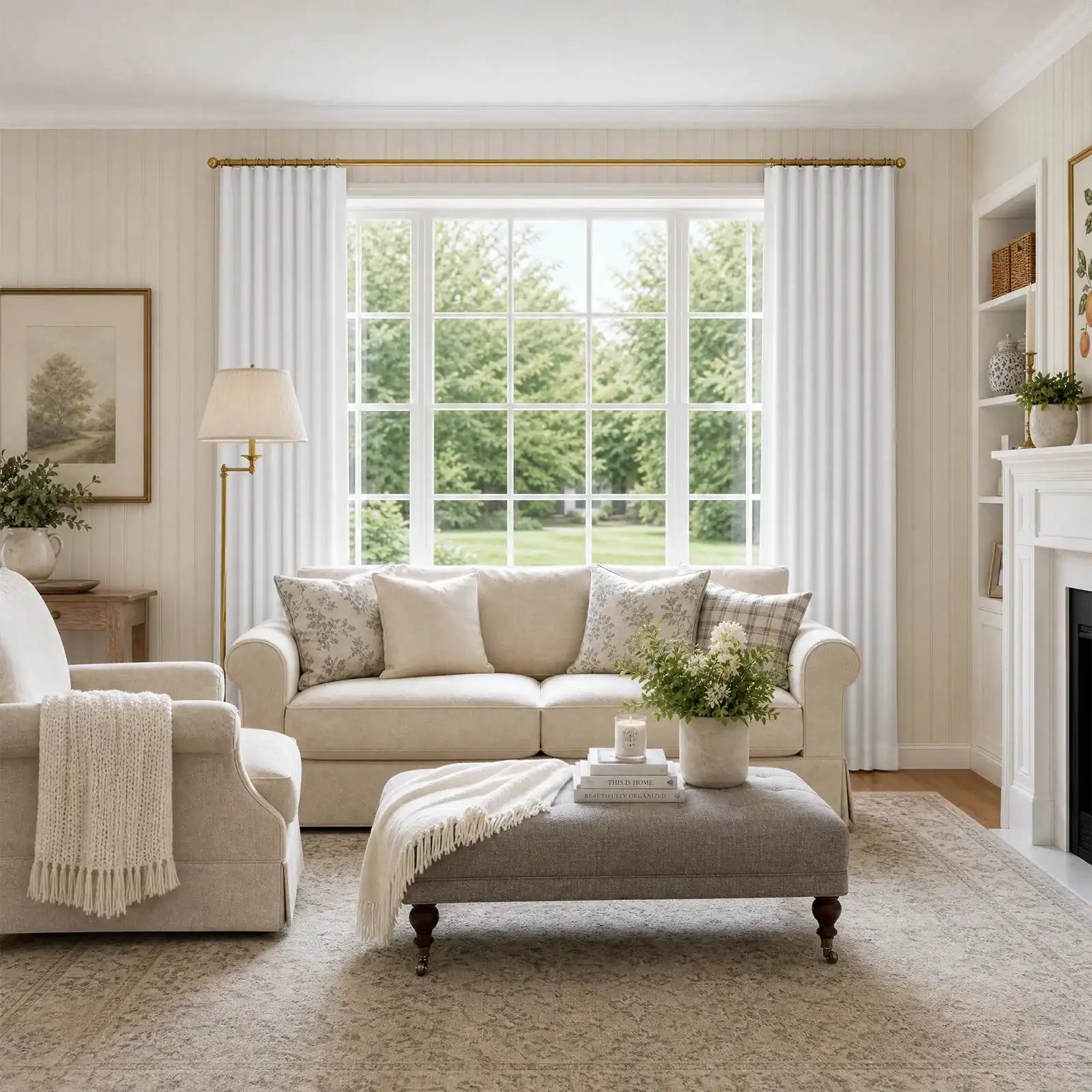 Gavin 100% Blackout Linen Look Curtains