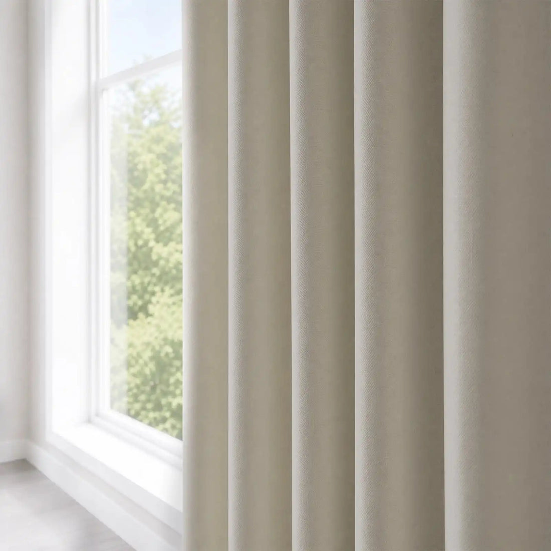 Gavin 100% Blackout Linen Look Curtains