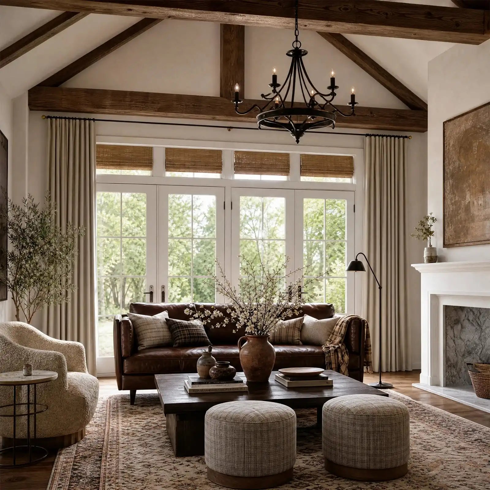Gavin 100% Blackout Linen Look Curtains