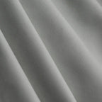 Cool gray Gavin curtain panel showing smooth drape and woven texture