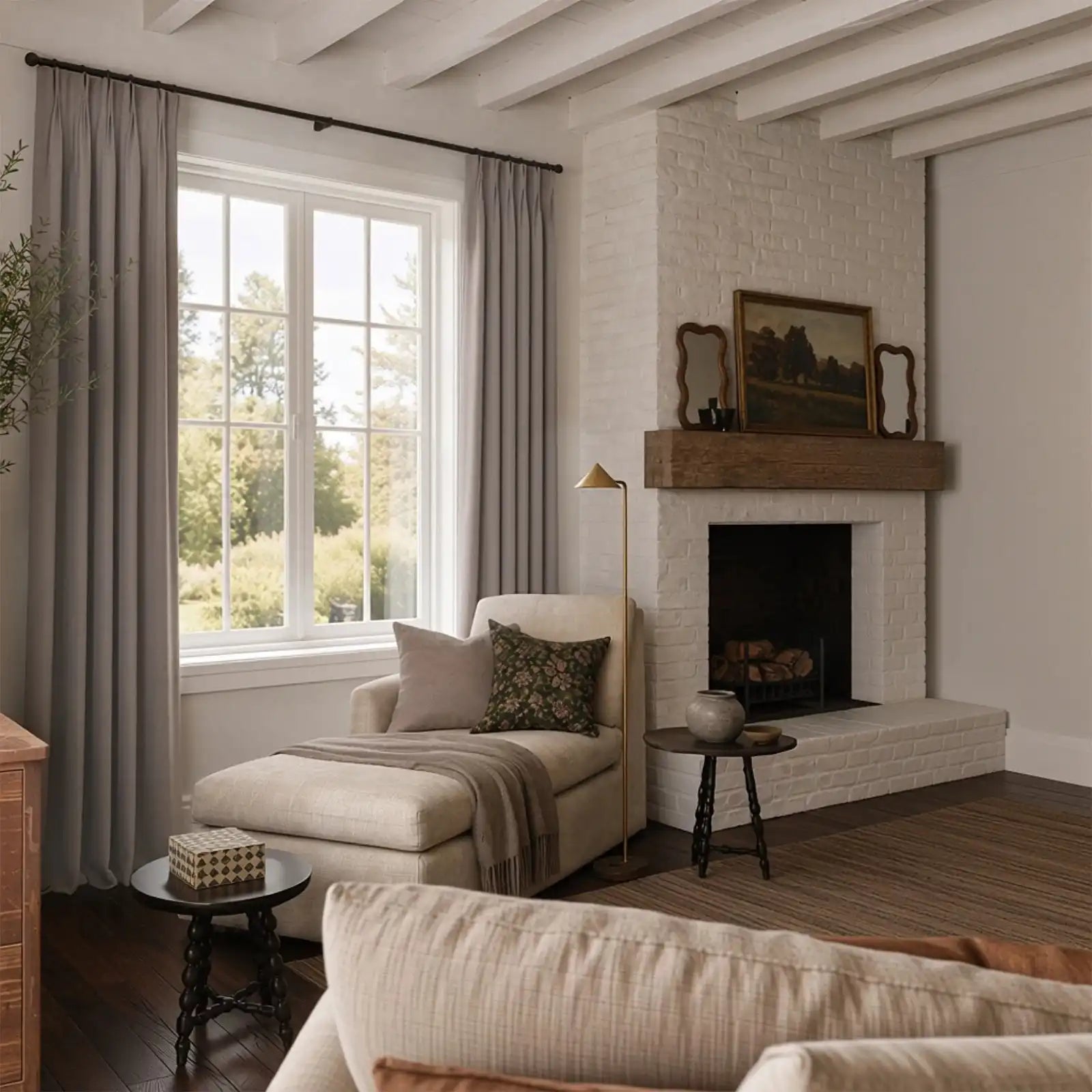 Gavin 100% Blackout Linen Look Curtains
