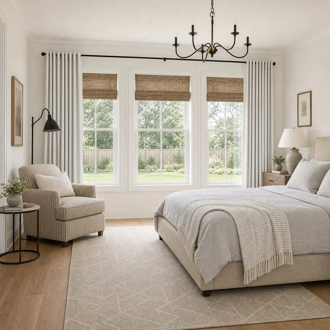 Gavin 100% Blackout Linen Look Curtains