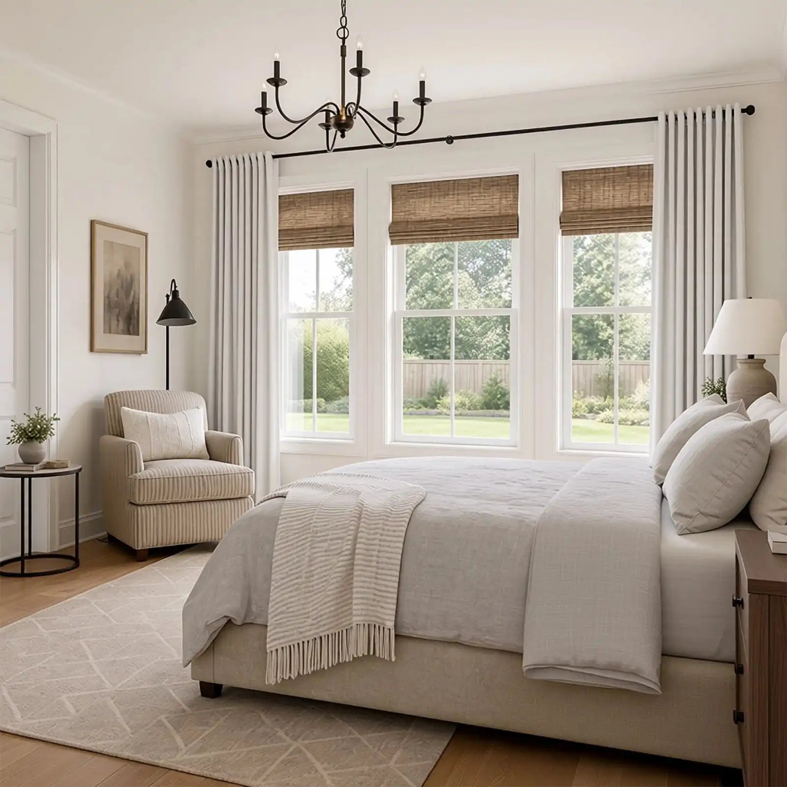Gavin 100% Blackout Linen Look Curtains