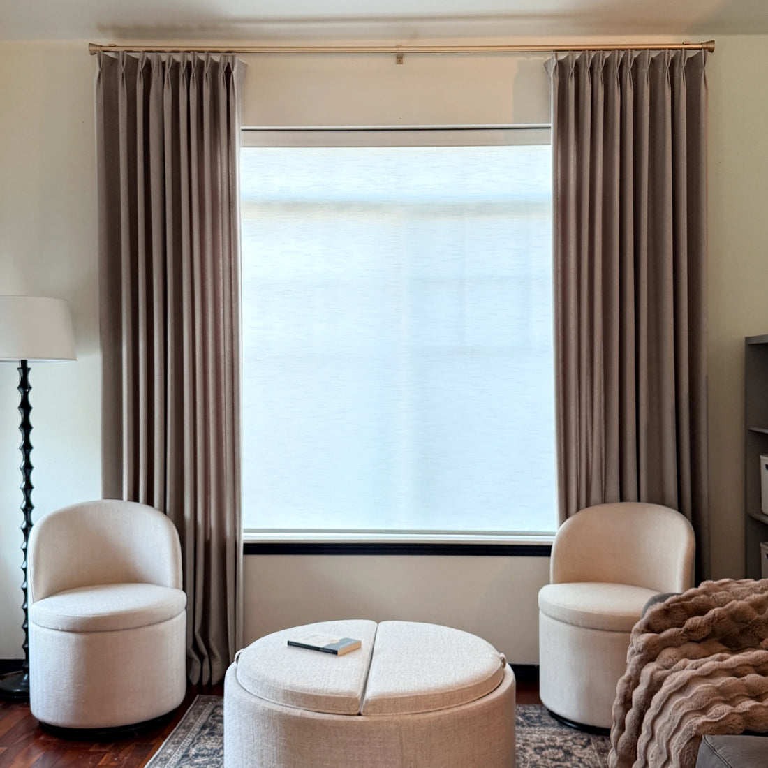 Ash Cotton Linen Blend Curtains