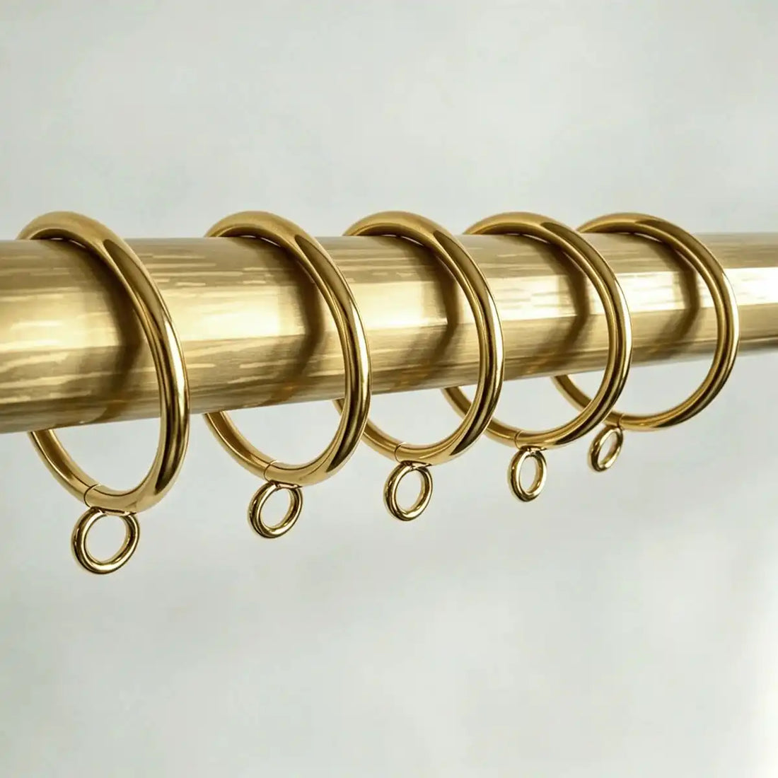 Haisen Curtain Rings Set of 20 Gold - Usage Scenarios Demonstration