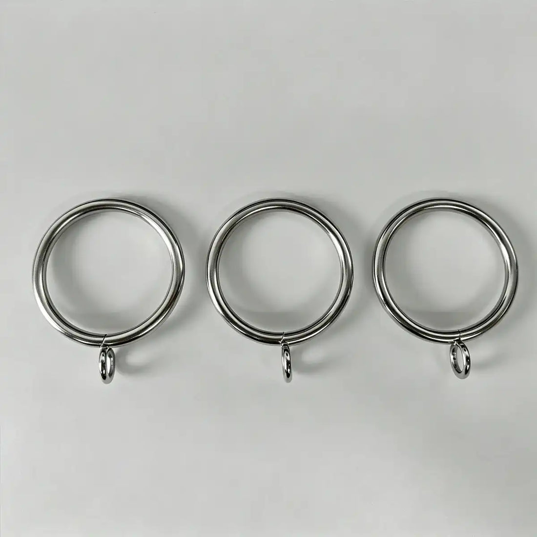 Haisen Curtain Rings Set of 20pcs, Silver - Realistic Display
