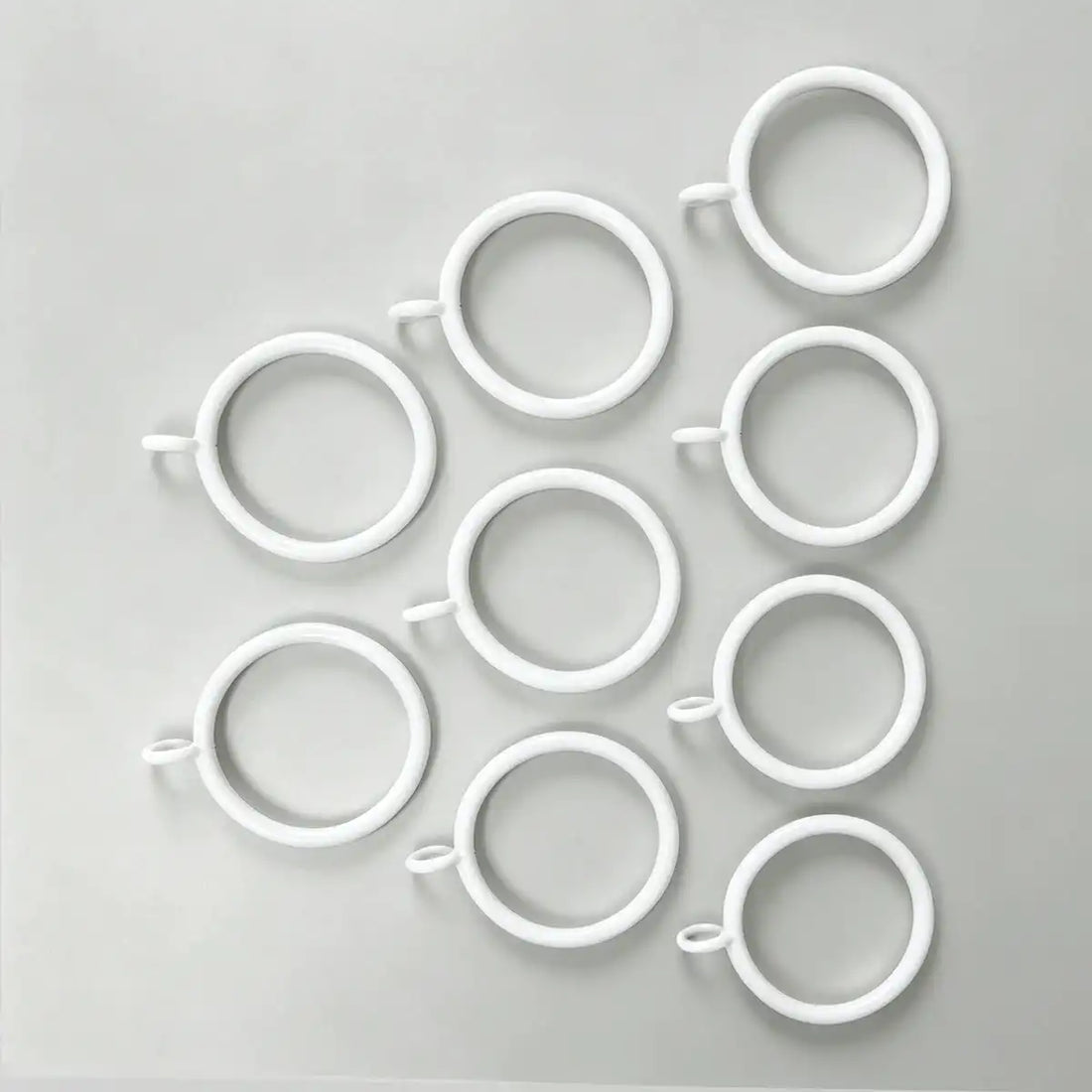 Haisen Curtain Rings Set of 20pcs, White (Multiple Displays)