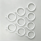Haisen Curtain Rings Set of 20pcs, White (Multiple Displays)