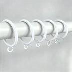 Haisen Curtain Rings Set of 20pcs, White, Realistic Display