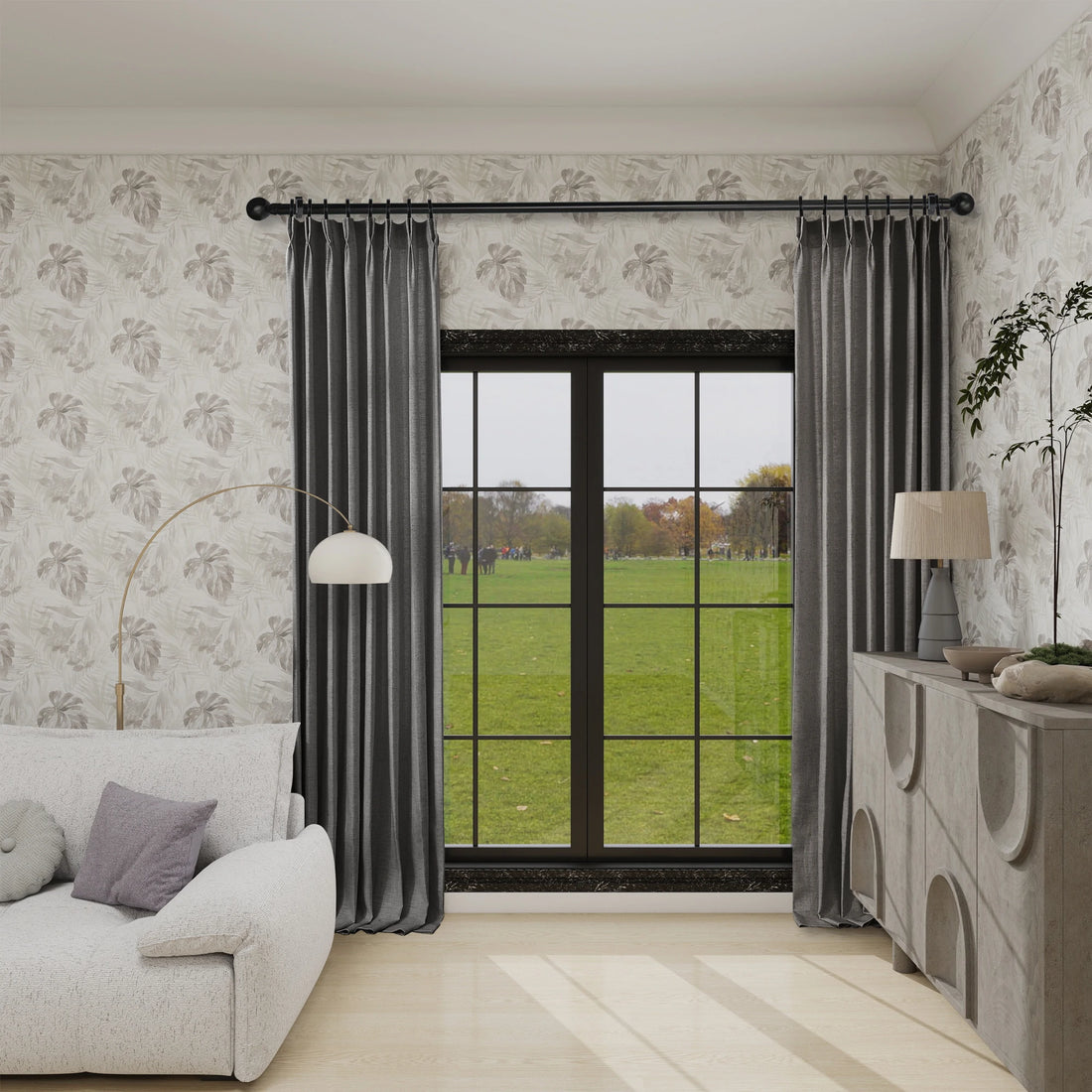 Jasper Curtains Brownish Gray