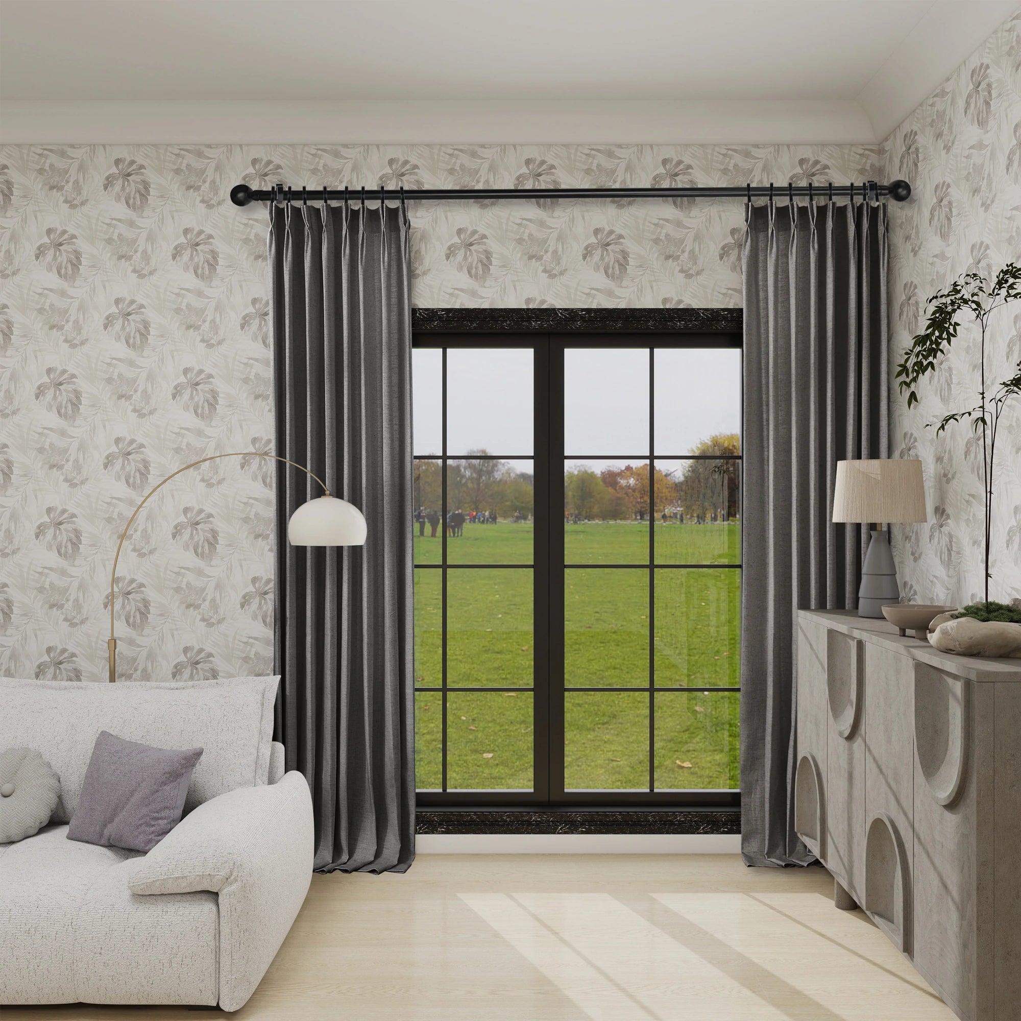 Jasper Curtains Brownish Gray