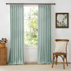 Jasper Curtains Dusty Aqua Front View
