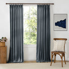 Jasper Curtains Hazy Blue Front View