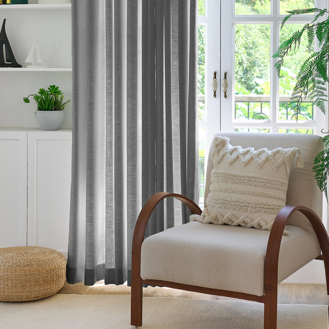 Jasper Curtains Misty Gray Details