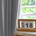 Jasper Curtains Misty Gray Details