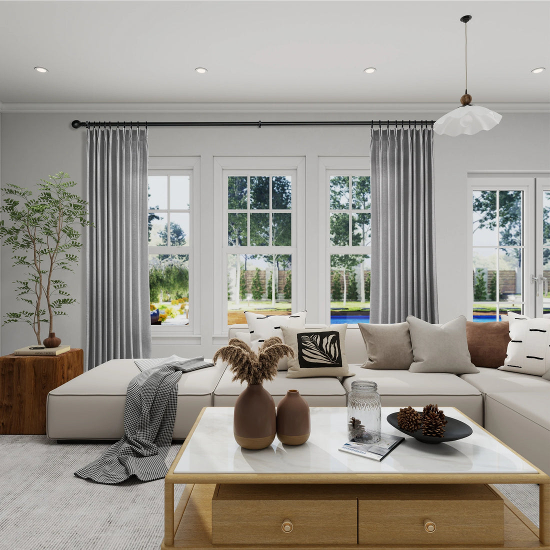 Jasper Curtains Misty Gray