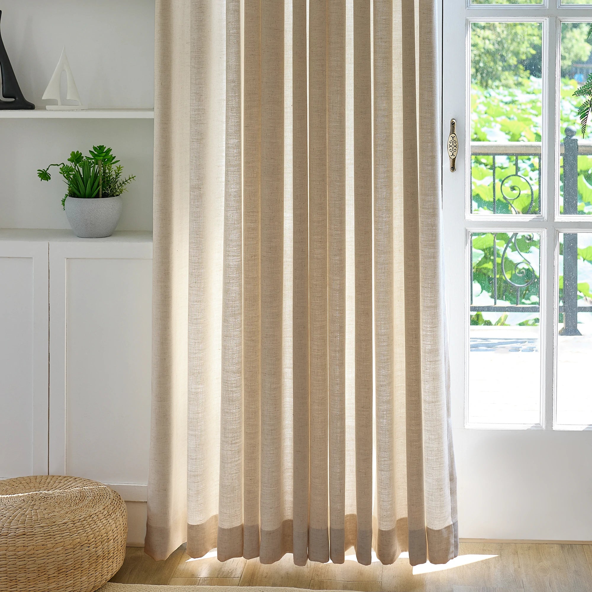 Jasper Linen Curtains Vanilla Cream