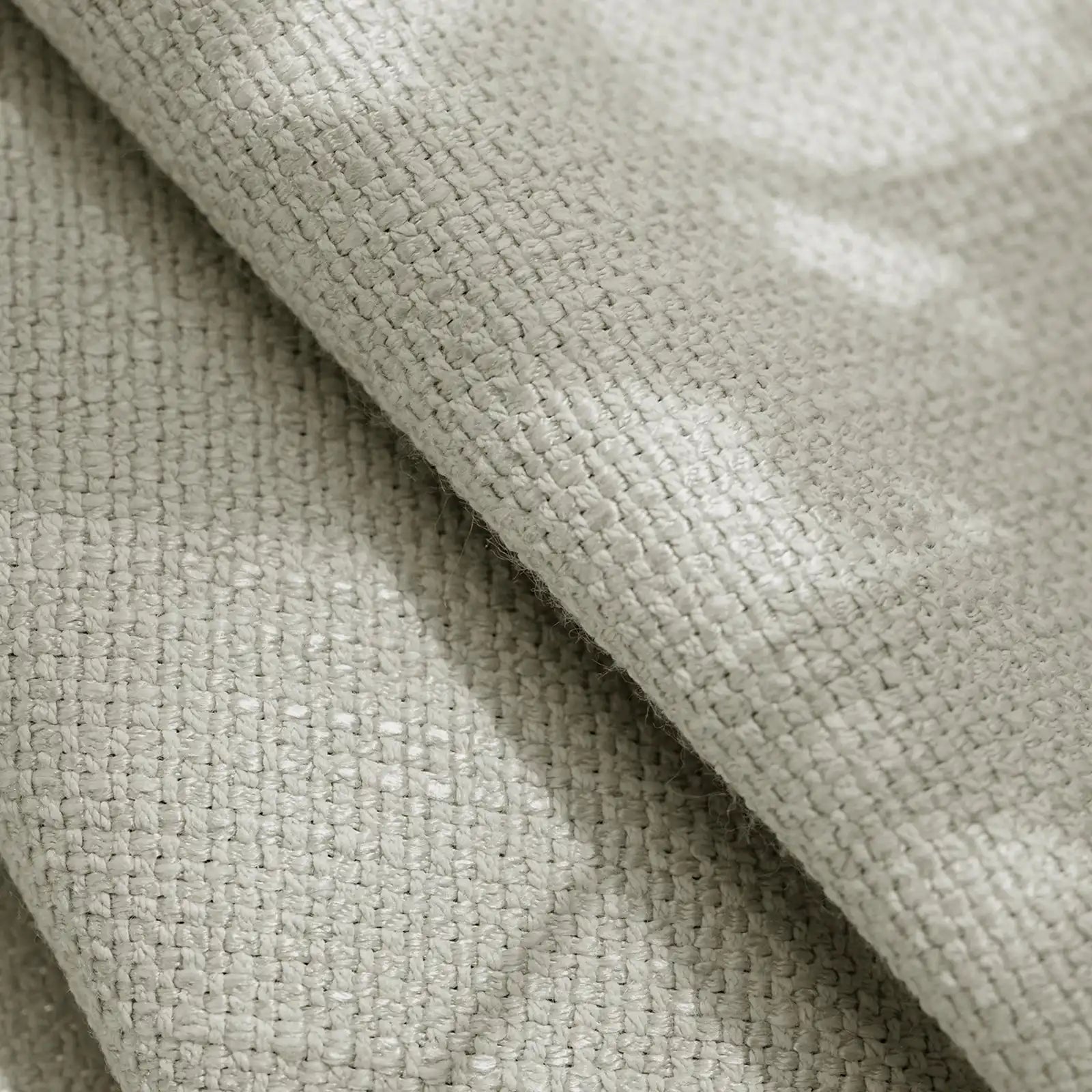 Macro weave texture and organic material quality of Light Brown John Linen Texture Cotton Curtains