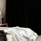 Black Velvet Curtains Display Showcase