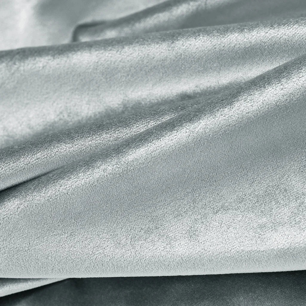 Dark Gray Velvet Curtains fabric details