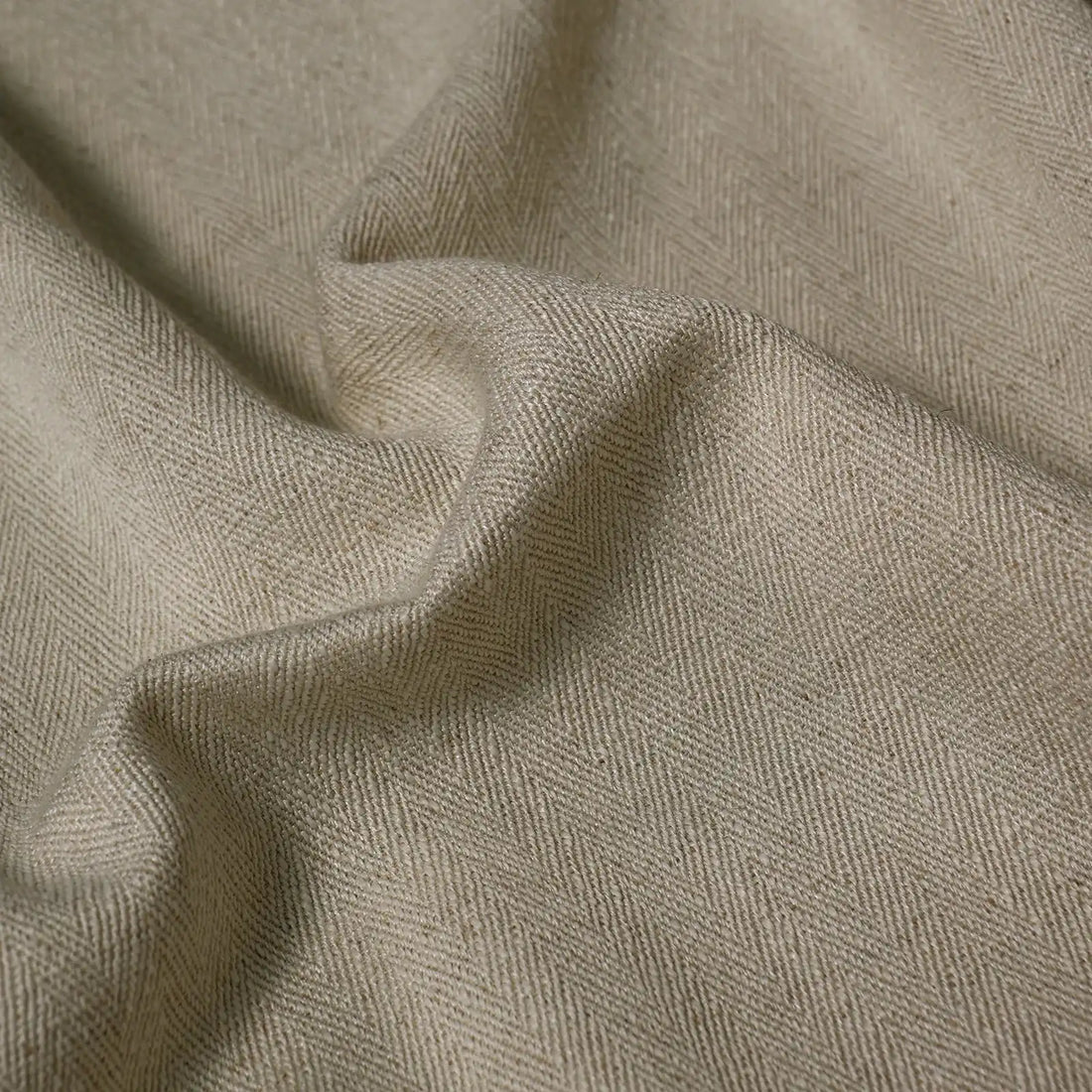 Lacey Herringbone Texture Linen Blend Curtains