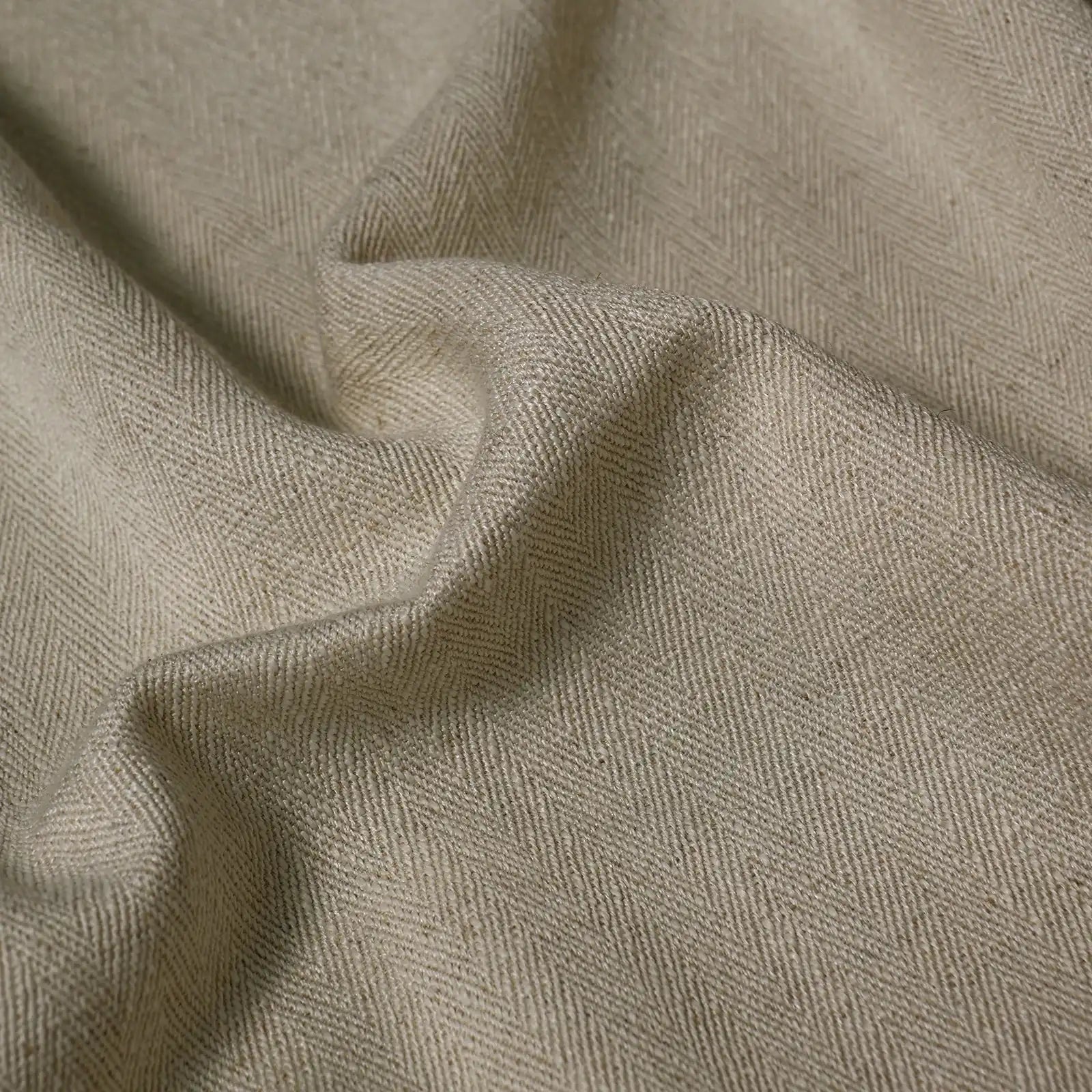 Lacey Herringbone Texture Linen Blend Curtains
