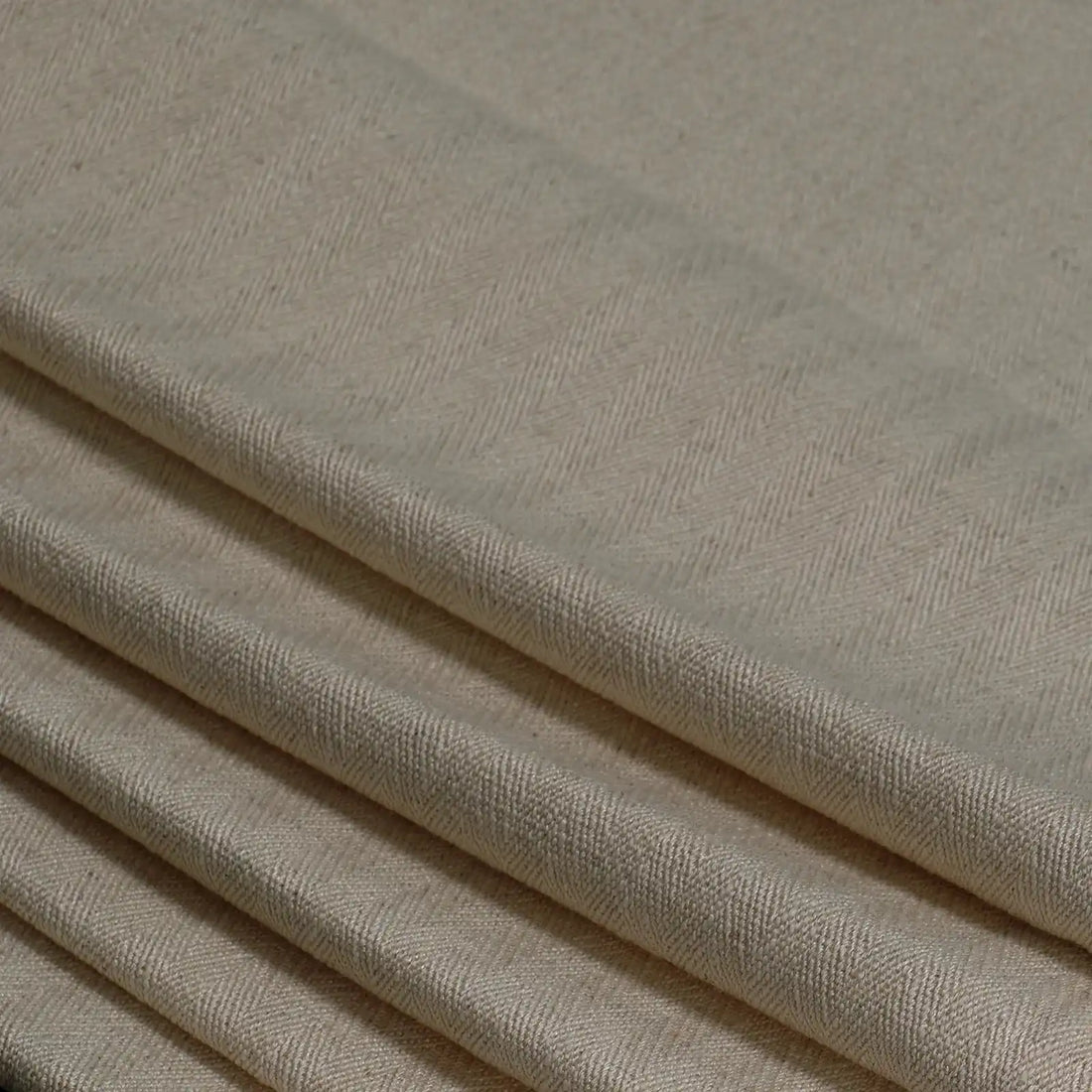 Lacey Herringbone Texture Linen Blend Curtains