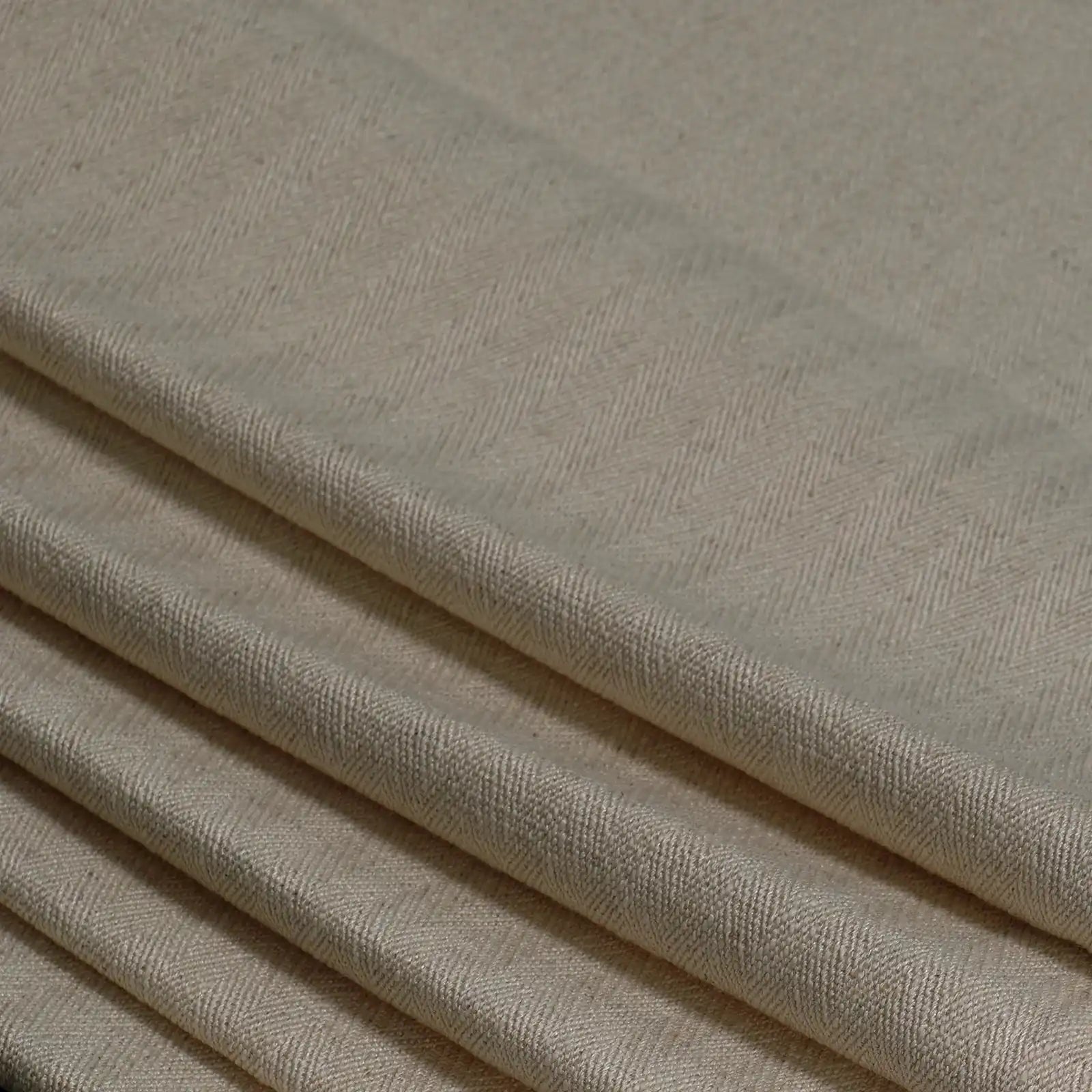 Lacey Herringbone Texture Linen Blend Curtains