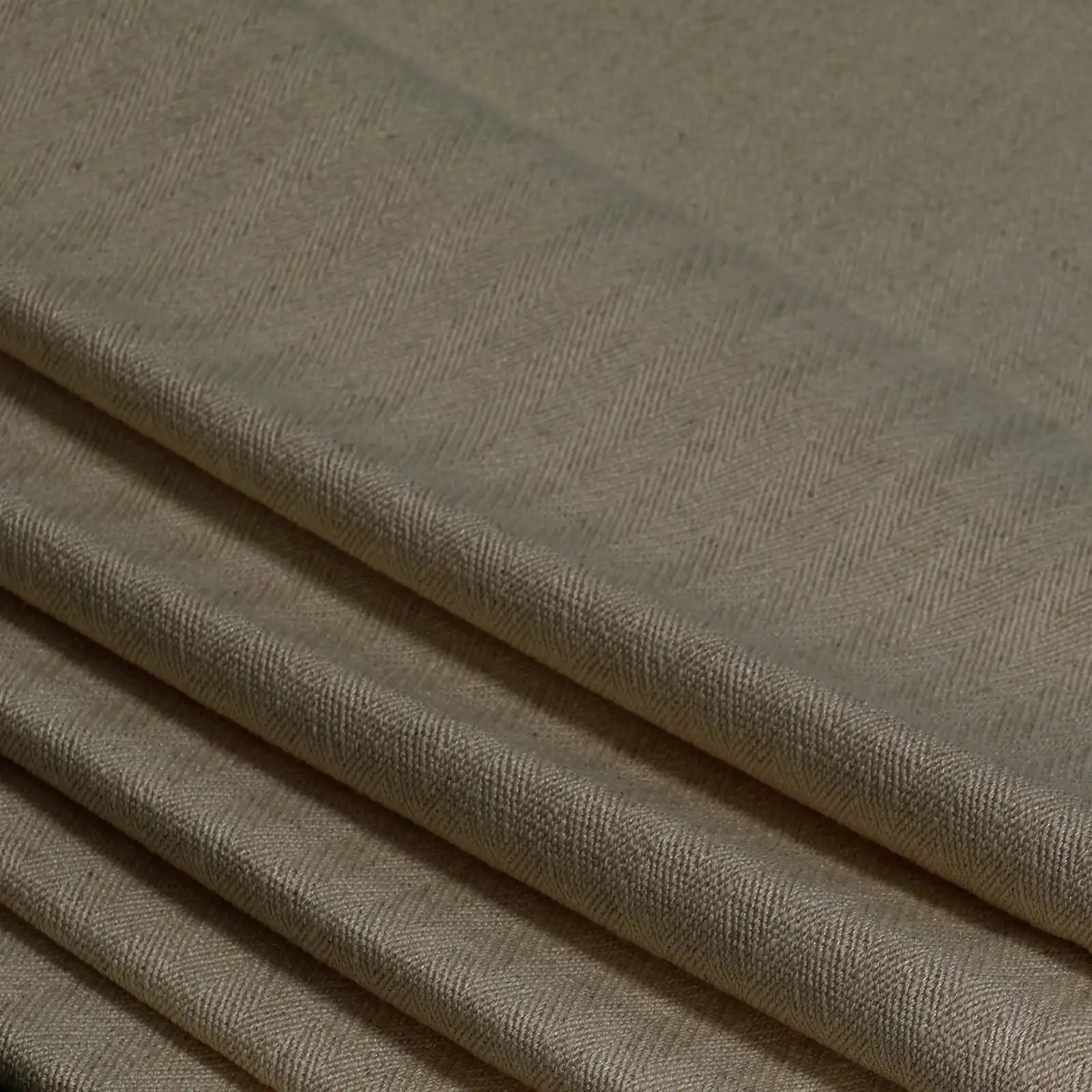 Lacey Herringbone Texture Linen Blend Curtains