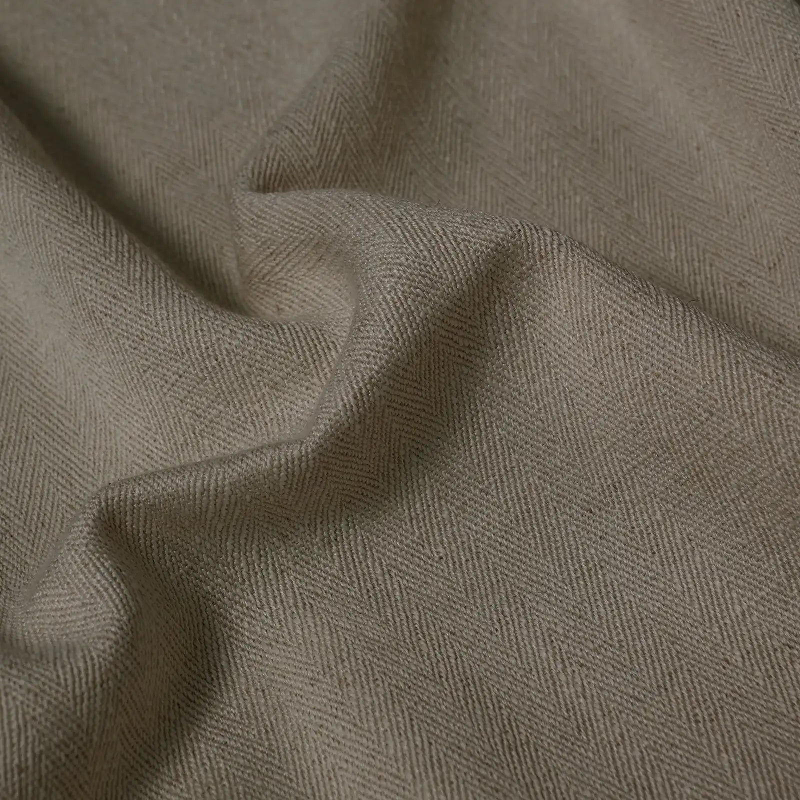 Lacey Herringbone Texture Linen Blend Curtains