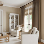 Lacey Herringbone Texture Linen Blend Curtains