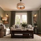 Lacey Herringbone Texture Linen Blend Curtains