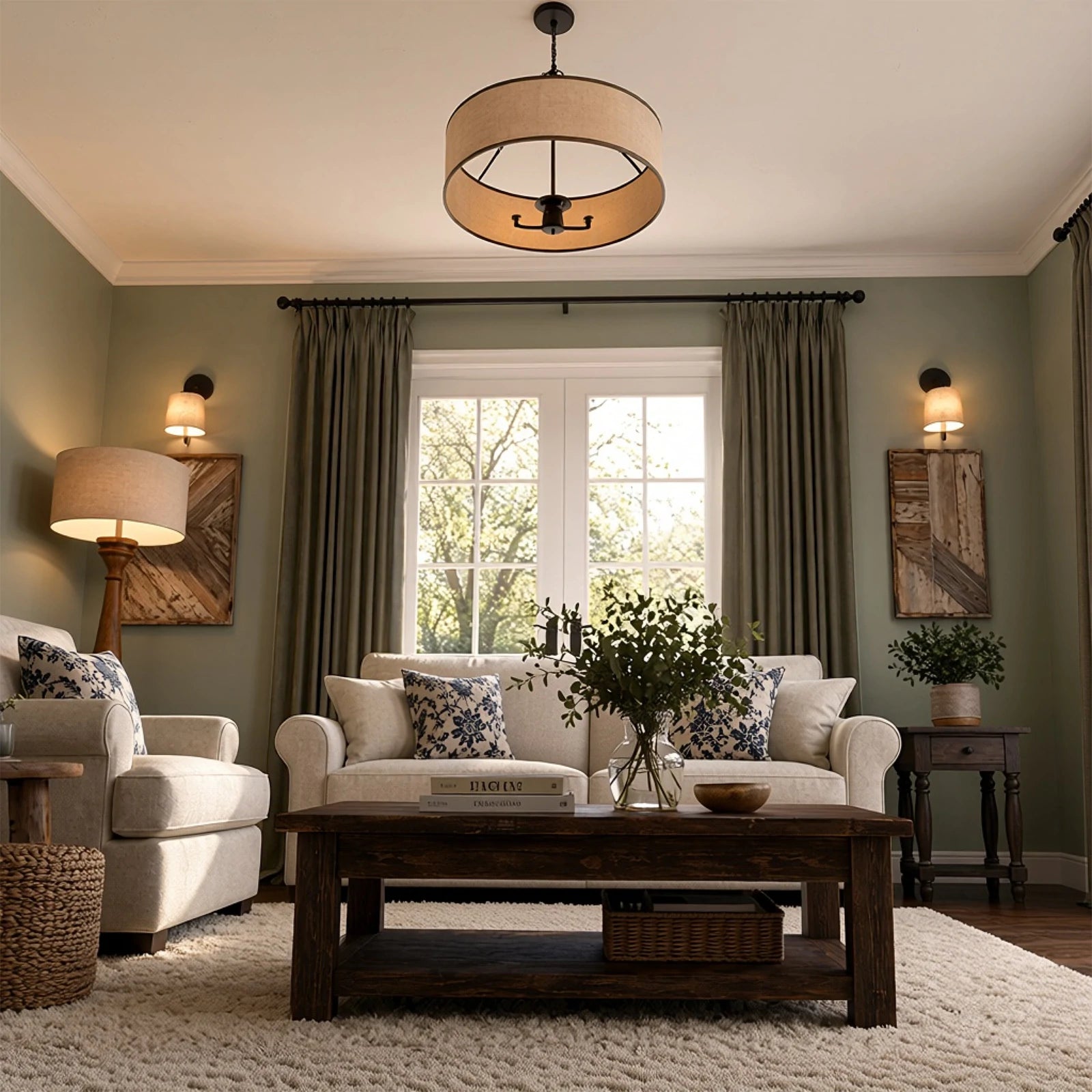 Lacey Herringbone Texture Linen Blend Curtains